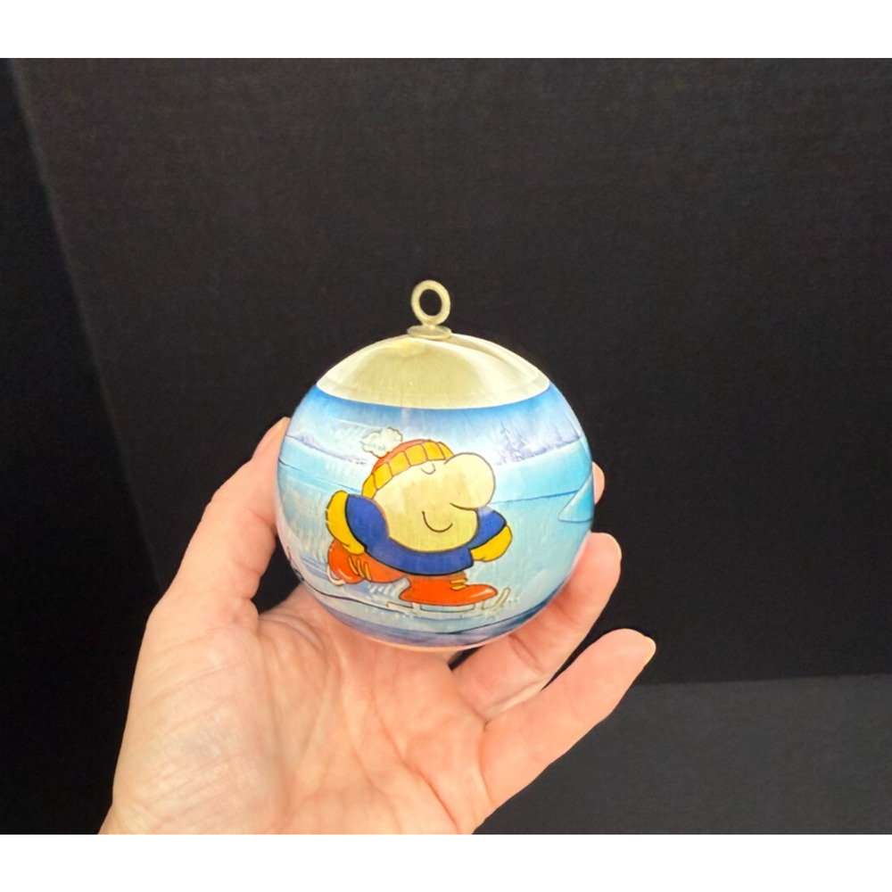 Vtg ZIGGY The Skater Satin wBox Merry Christmas 1984 American Greetings Ornament - Picture 2 of 9